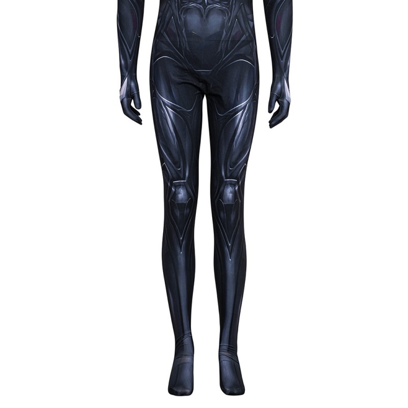 Spider-Man Black Jumpsuit Marvel Rivals Cosplay Costume Printed Suit