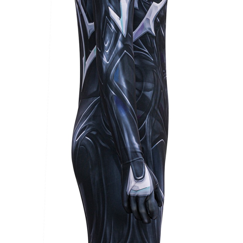 Spider-Man Black Jumpsuit Marvel Rivals Cosplay Costume Printed Suit