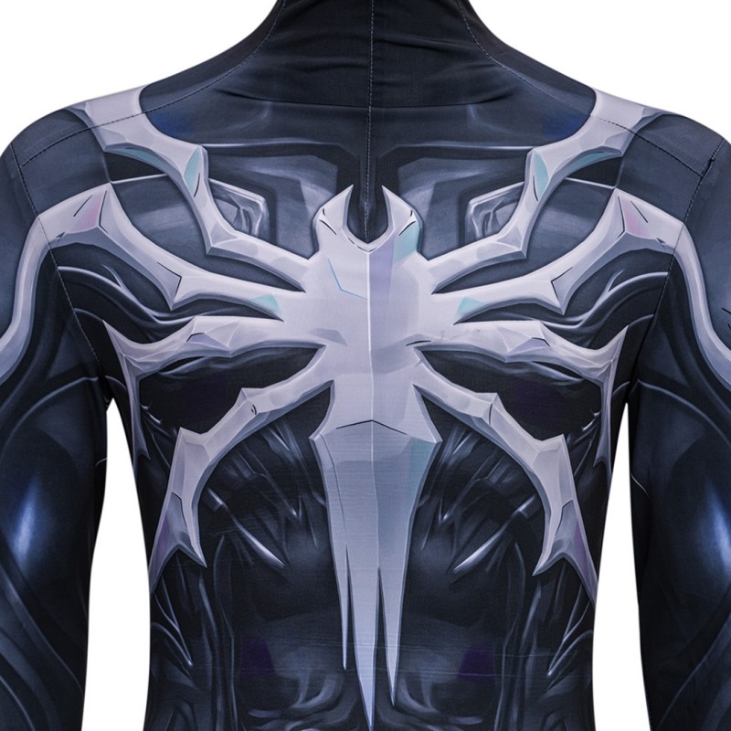 Spider-Man Black Jumpsuit Marvel Rivals Cosplay Costume Printed Suit