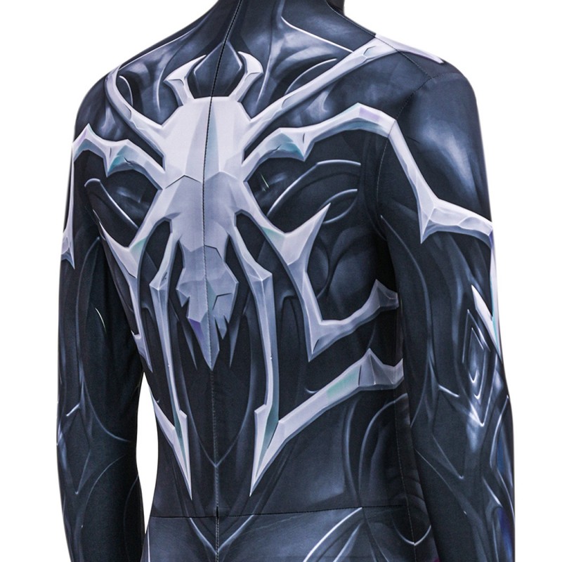 Spider-Man Black Jumpsuit Marvel Rivals Cosplay Costume Printed Suit