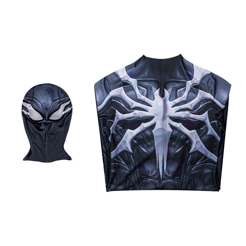 Spider-Man Black Jumpsuit Marvel Rivals Cosplay Costume Printed Suit