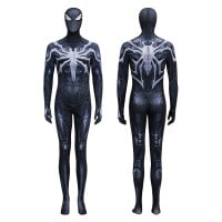 Spider-Man Black Jumpsuit Marvel Rivals Cosplay Costume Printed Suit