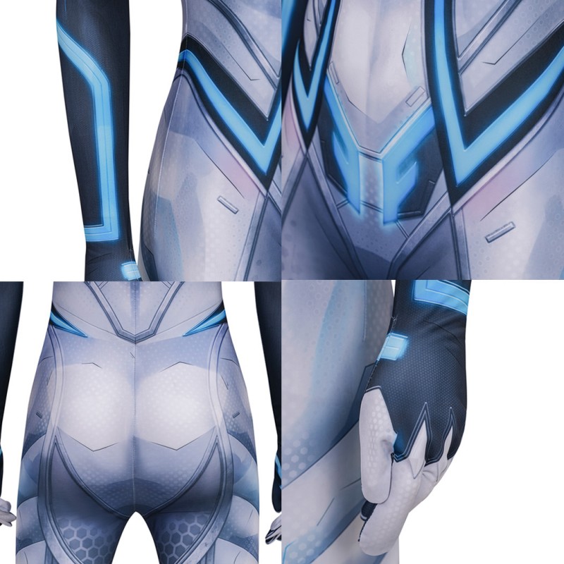 Marvel Rivals Invisible Woman Jumpsuit Future Foundation Uniform Cosplay Costume Printed Suit