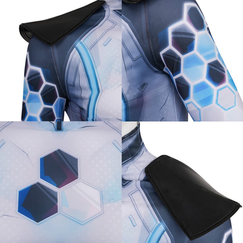 Marvel Rivals Invisible Woman Jumpsuit Future Foundation Uniform Cosplay Costume Printed Suit