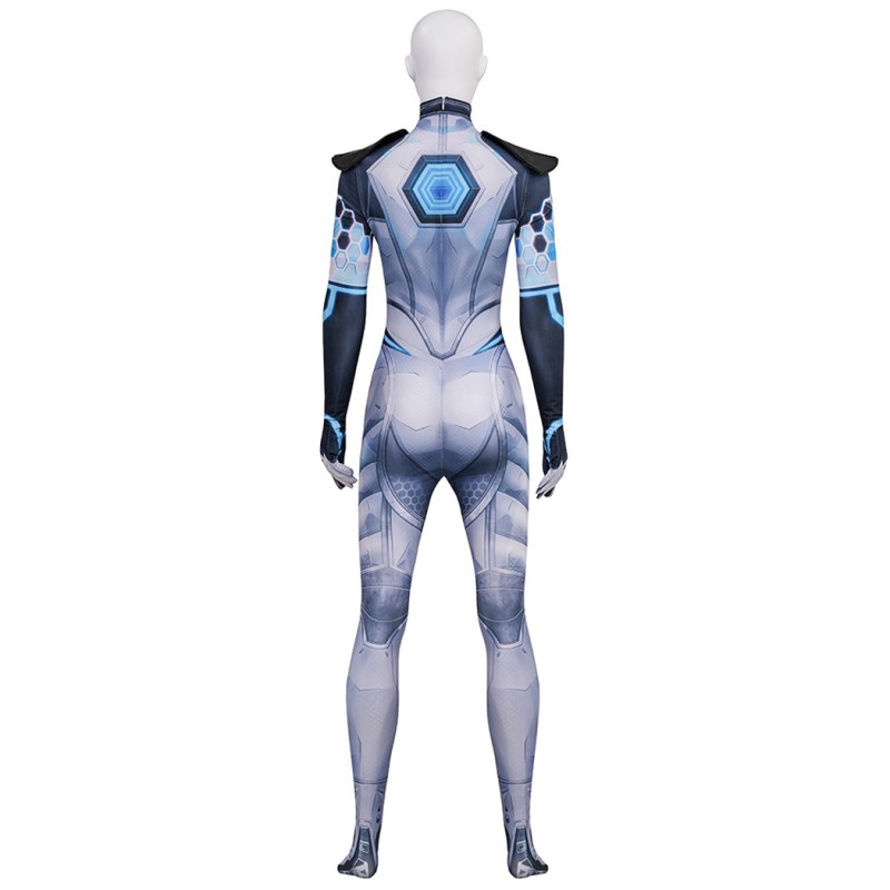 Marvel Rivals Invisible Woman Jumpsuit Future Foundation Uniform Cosplay Costume Printed Suit