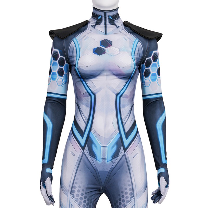 Marvel Rivals Invisible Woman Jumpsuit Future Foundation Uniform Cosplay Costume Printed Suit