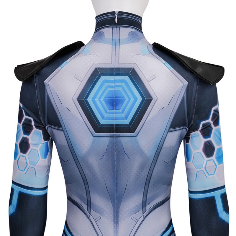 Marvel Rivals Invisible Woman Jumpsuit Future Foundation Uniform Cosplay Costume Printed Suit