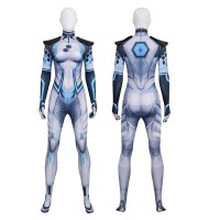 Marvel Rivals Invisible Woman Jumpsuit Future Foundation Uniform Cosplay Costume Printed Suit