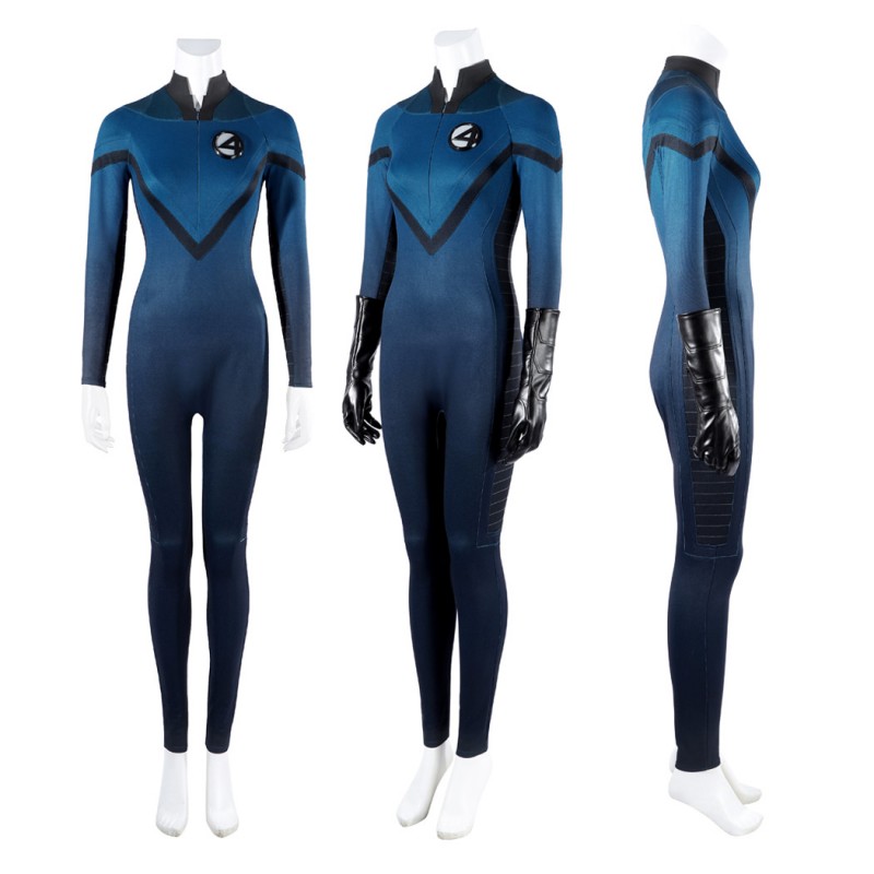 Invisible Woman Sue Storm Costume Fantastic Four 2005 Cosplay Suit
