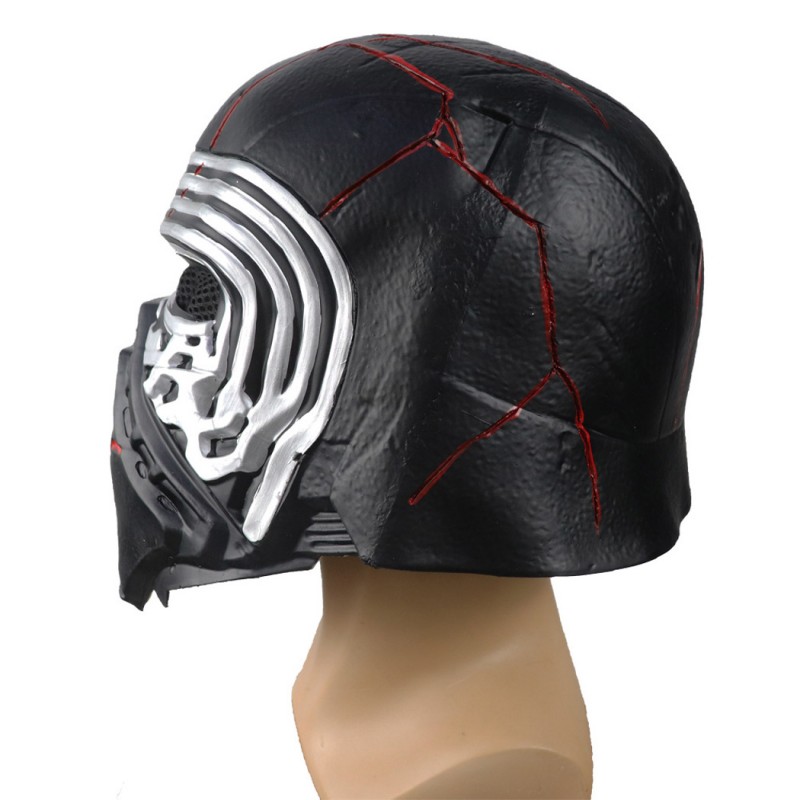 Kylo Ren Latex Mask Star Wars The Rise of Skywalker Cosplay Helmet