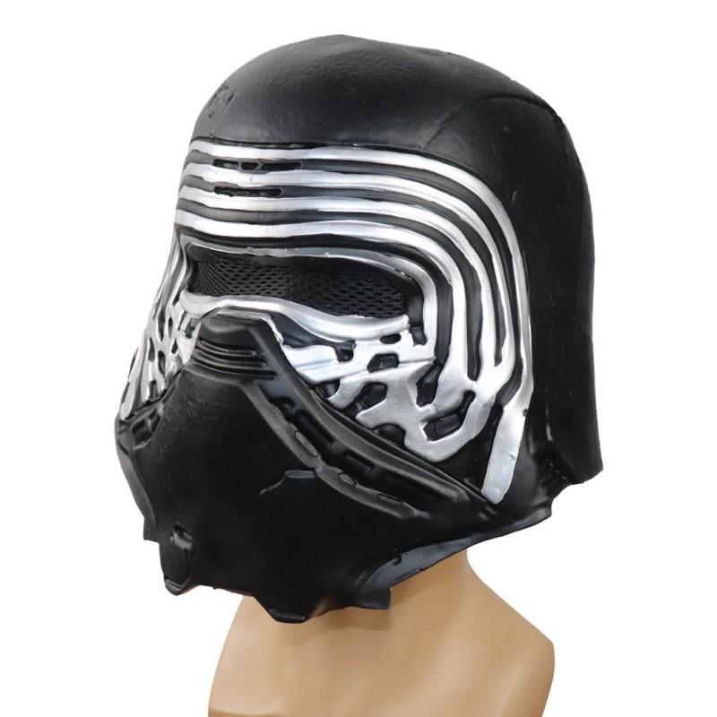 Kylo Ren Latex Mask Star Wars The Rise of Skywalker Cosplay Helmet