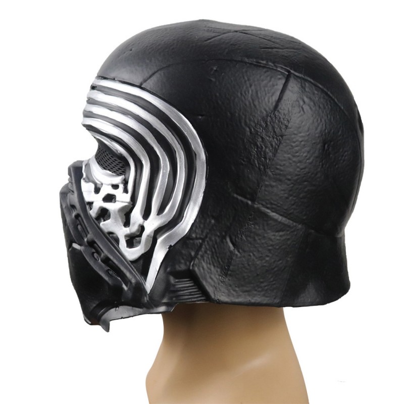 Kylo Ren Latex Mask Star Wars The Rise of Skywalker Cosplay Helmet