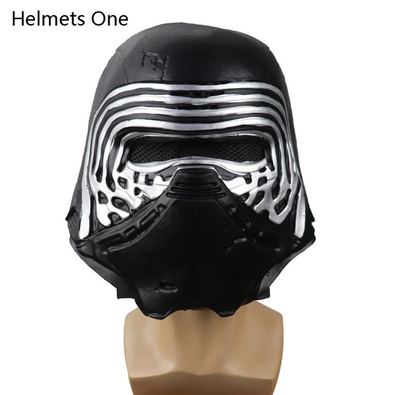 Kylo Ren Latex Mask Star Wars The Rise of Skywalker Cosplay Helmet