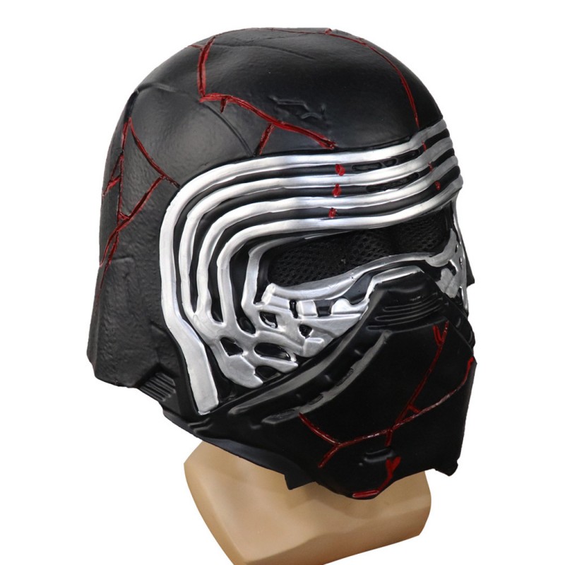 Kylo Ren Latex Mask Star Wars The Rise of Skywalker Cosplay Helmet