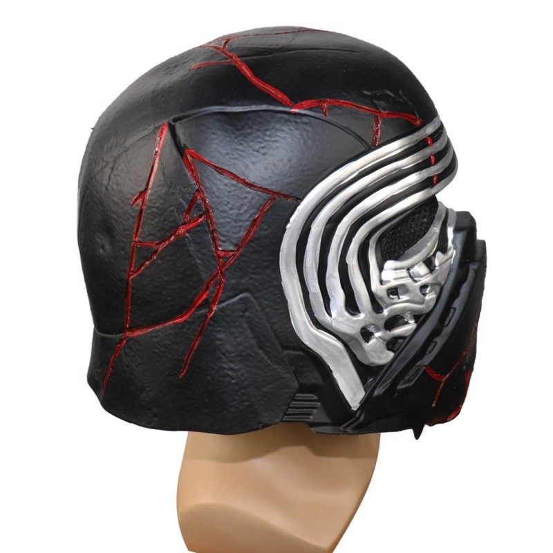 Kylo Ren Latex Mask Star Wars The Rise of Skywalker Cosplay Helmet