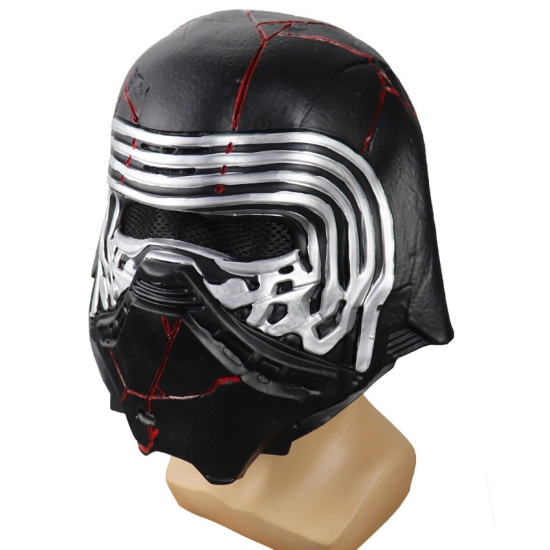 Kylo Ren Latex Mask Star Wars The Rise of Skywalker Cosplay Helmet