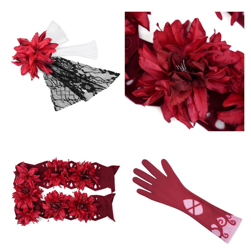 Seele Vollerei Costume Game Honkai Impact 3 Halloween Cosplay Suit Red Dress