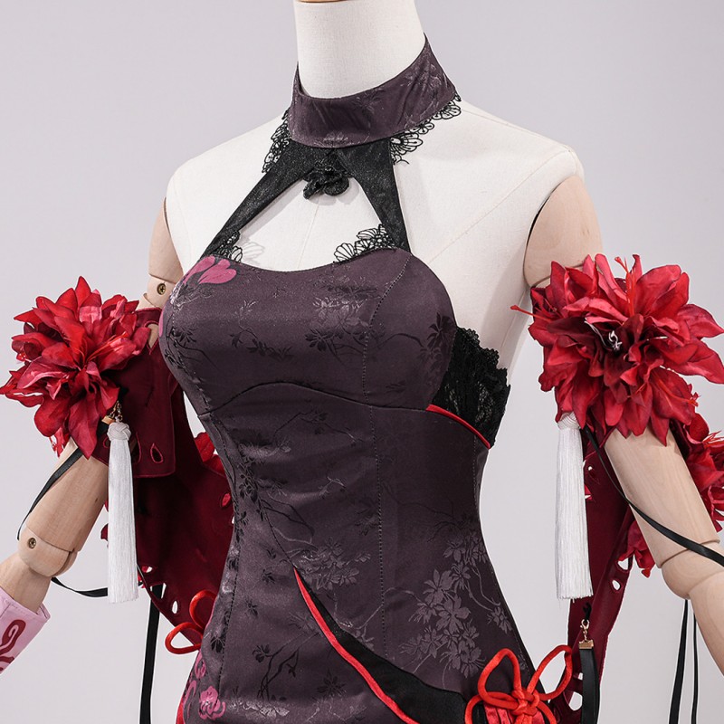 Seele Vollerei Costume Game Honkai Impact 3 Halloween Cosplay Suit Red Dress