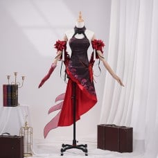 Seele Vollerei Costume Game Honkai Impact 3 Halloween Cosplay Suit Red Dress
