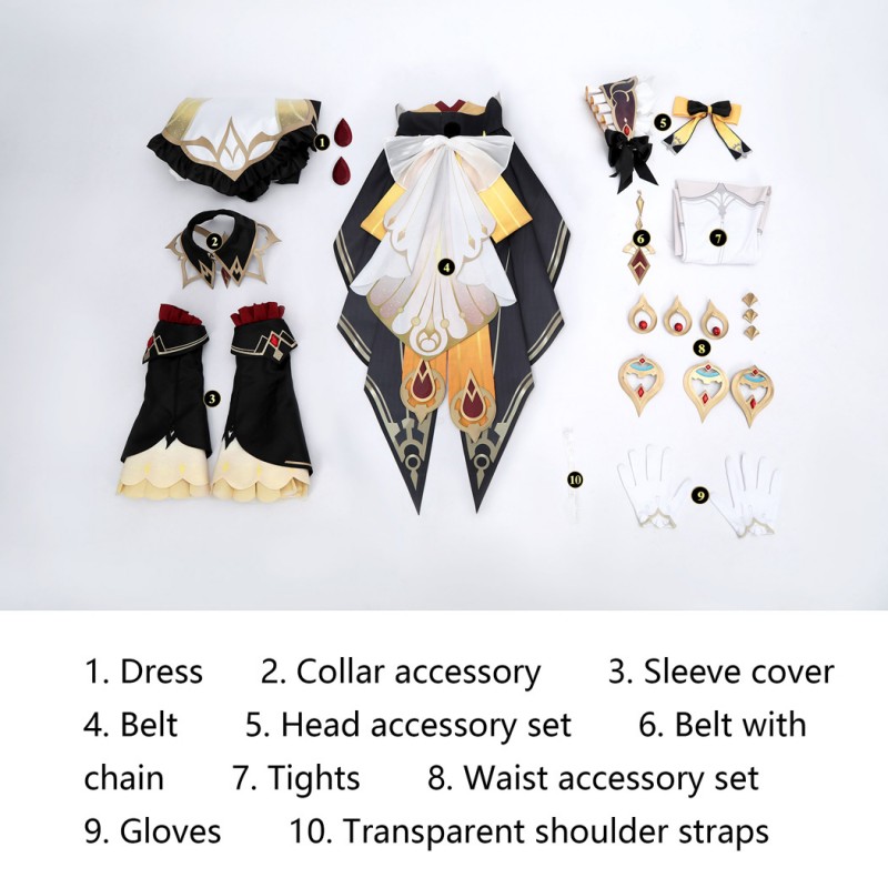 Genshin Impact Sandrone Cosplay Costume Game Women Halloween Suit