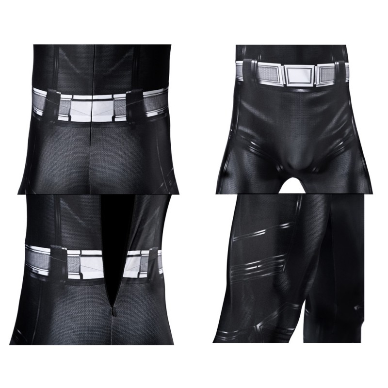 Legacy Clark Kent Black Jumpsuit Cosplay Costume Male Polyester Printed Suit