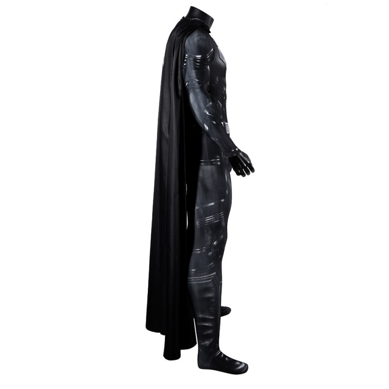 Legacy Clark Kent Black Jumpsuit Cosplay Costume Male Polyester Printed Suit