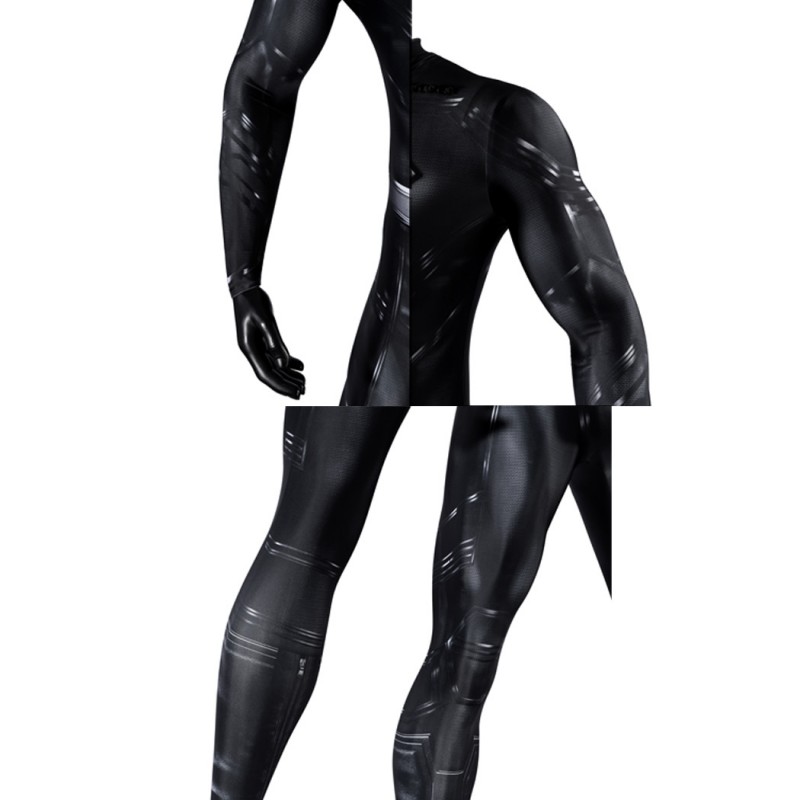 Legacy Clark Kent Black Jumpsuit Cosplay Costume Male Polyester Printed Suit