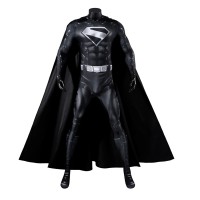 Legacy Clark Kent Black Jumpsuit Cosplay Costume Male Polyester Printed Suit