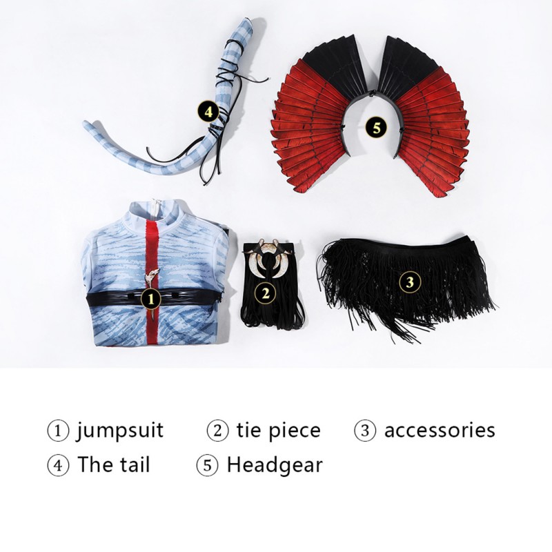 Varang  Jumpsuit Fire and Ash Oona Chaplin Cosplay Costume Polyester Printed Suit