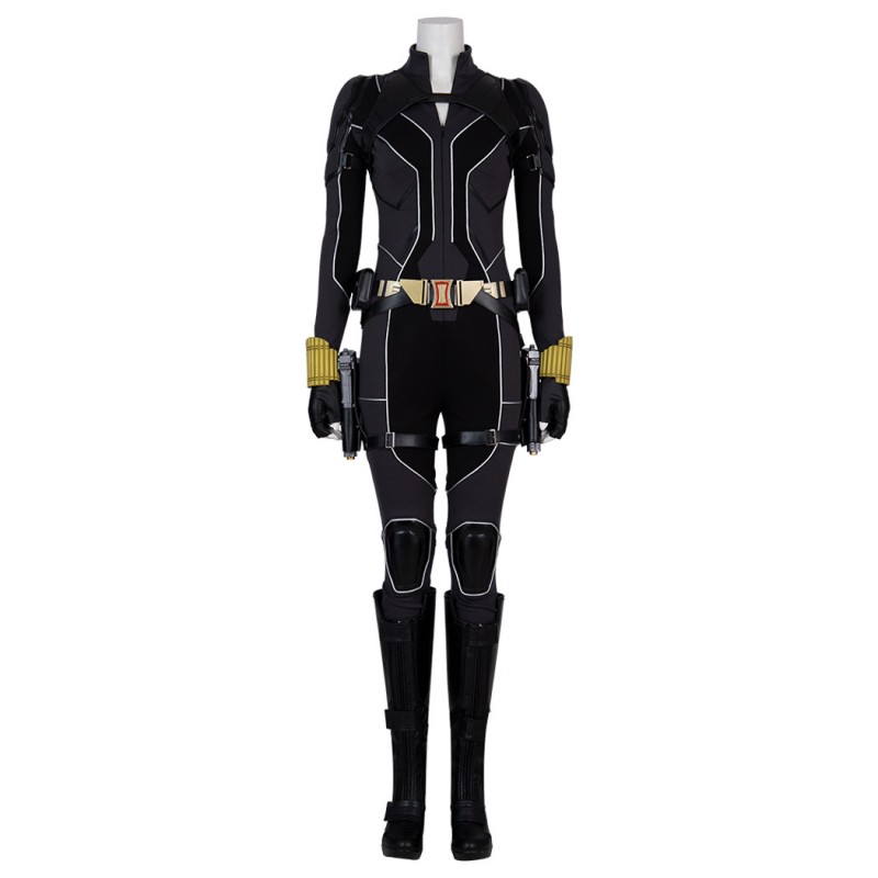 Black Widow Black Suit Natasha Romanoff Cosplay Costume Women Halloween Outfits