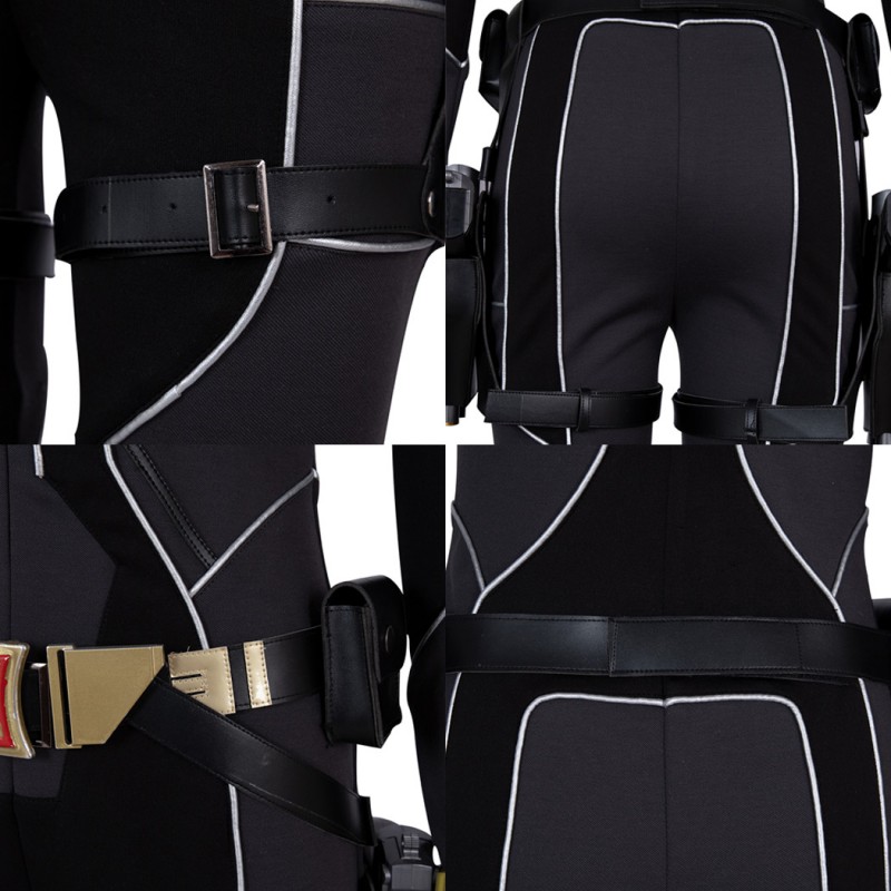 Black Widow Black Suit Natasha Romanoff Cosplay Costume Women Halloween Outfits