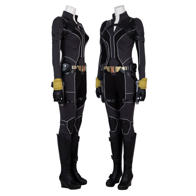 Black Widow Black Suit Natasha Romanoff Cosplay Costume Women Halloween Outfits
