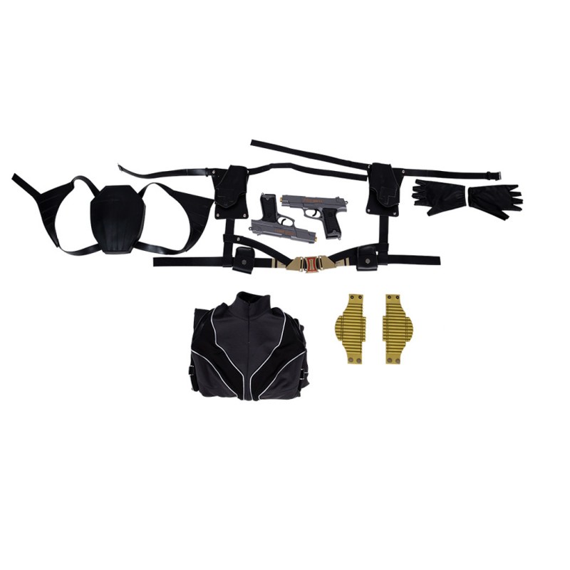 Black Widow Black Suit Natasha Romanoff Cosplay Costume Women Halloween Outfits