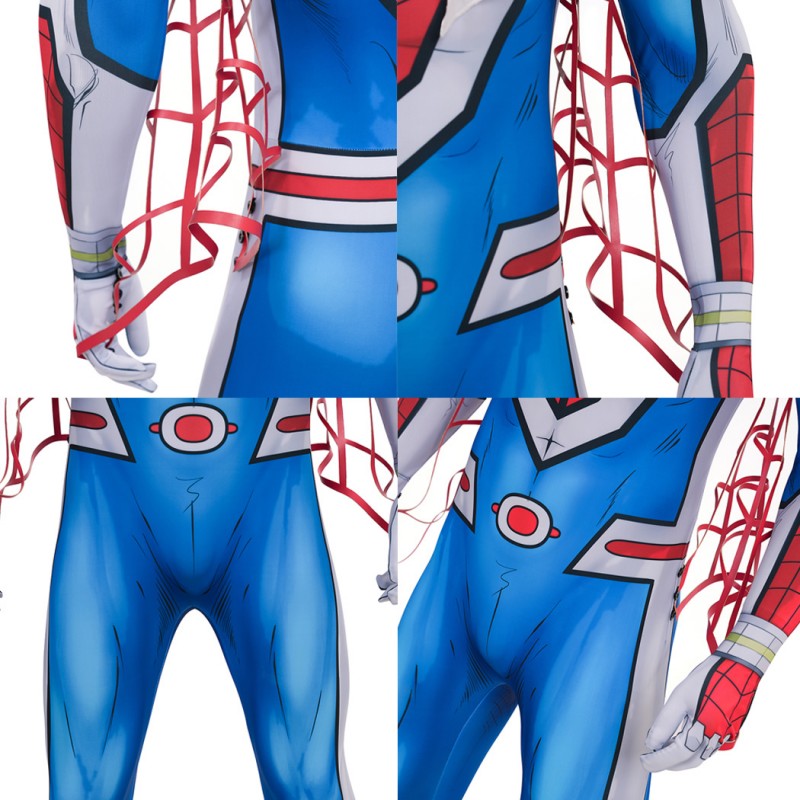 Spider-Man 1978 Jumpsuit Takuya Yamashiro Cosplay Costume Printed Suit