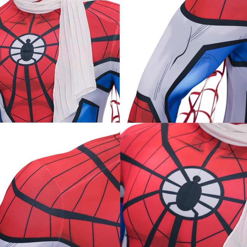 Spider-Man 1978 Jumpsuit Takuya Yamashiro Cosplay Costume Printed Suit