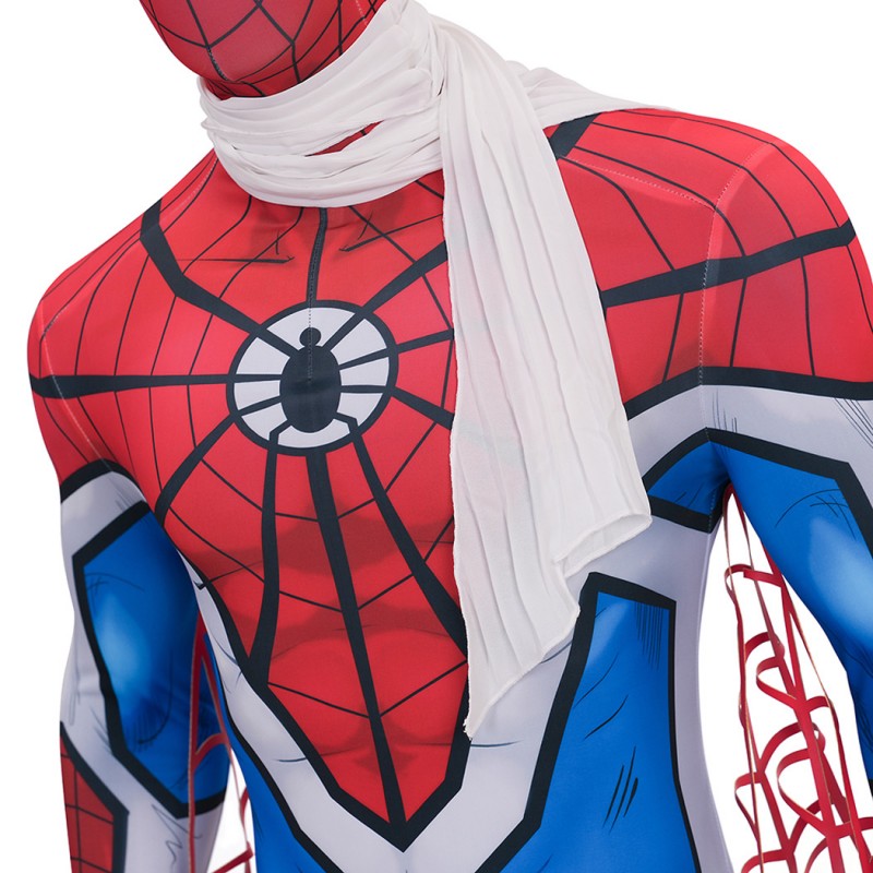 Spider-Man 1978 Jumpsuit Takuya Yamashiro Cosplay Costume Printed Suit