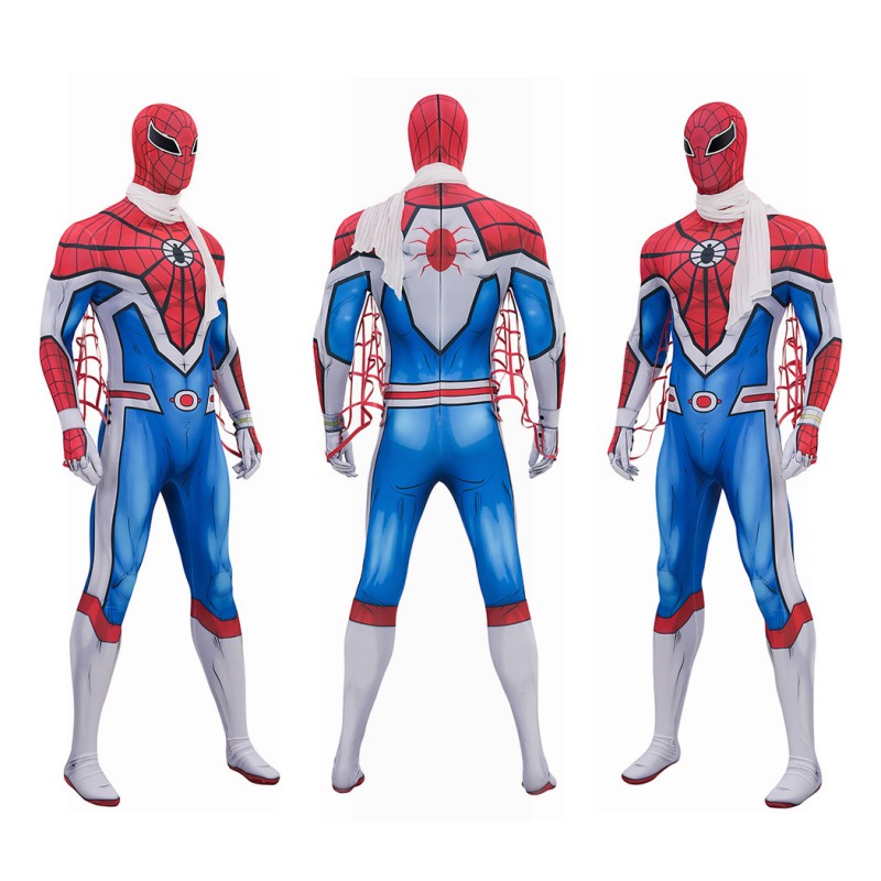 Spider-Man 1978 Jumpsuit Takuya Yamashiro Cosplay Costume Printed Suit