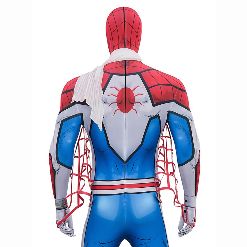 Spider-Man 1978 Jumpsuit Takuya Yamashiro Cosplay Costume Printed Suit