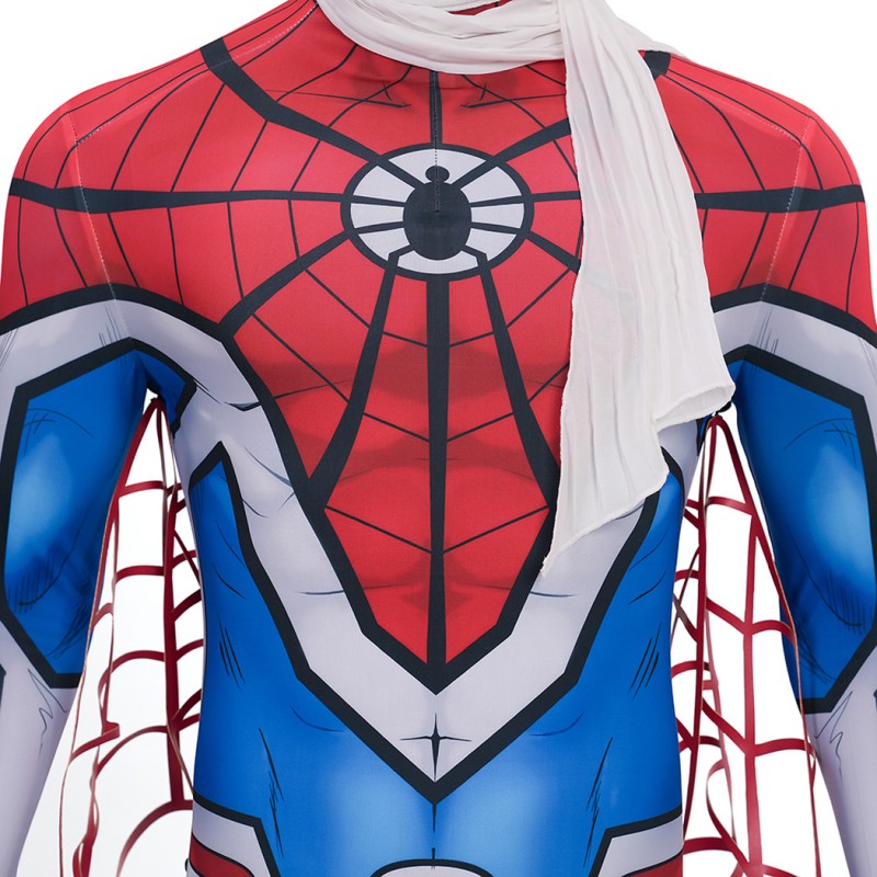 Spider-Man 1978 Jumpsuit Takuya Yamashiro Cosplay Costume Printed Suit