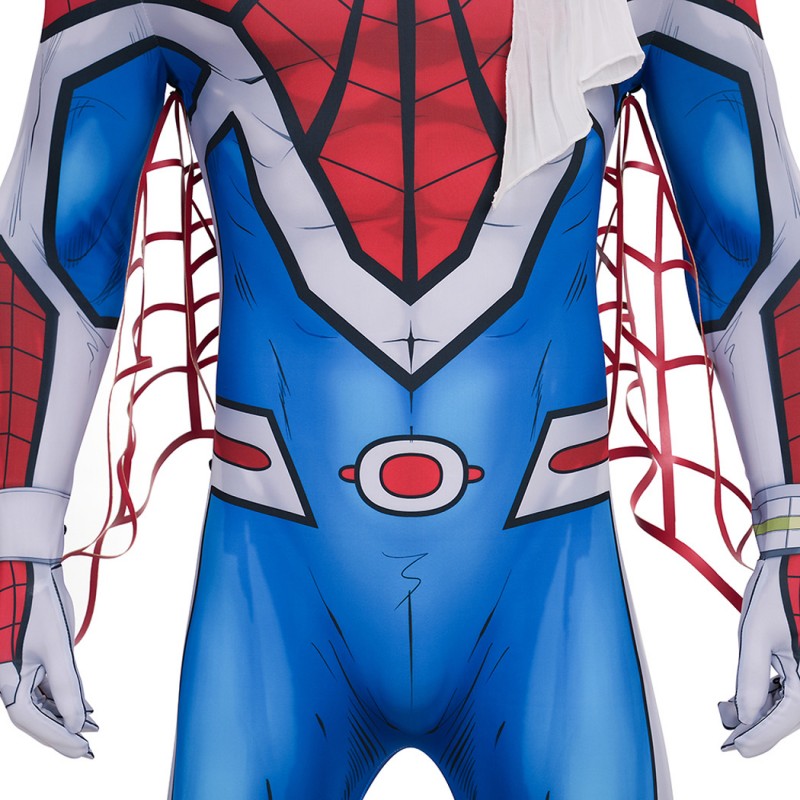 Spider-Man 1978 Jumpsuit Takuya Yamashiro Cosplay Costume Printed Suit