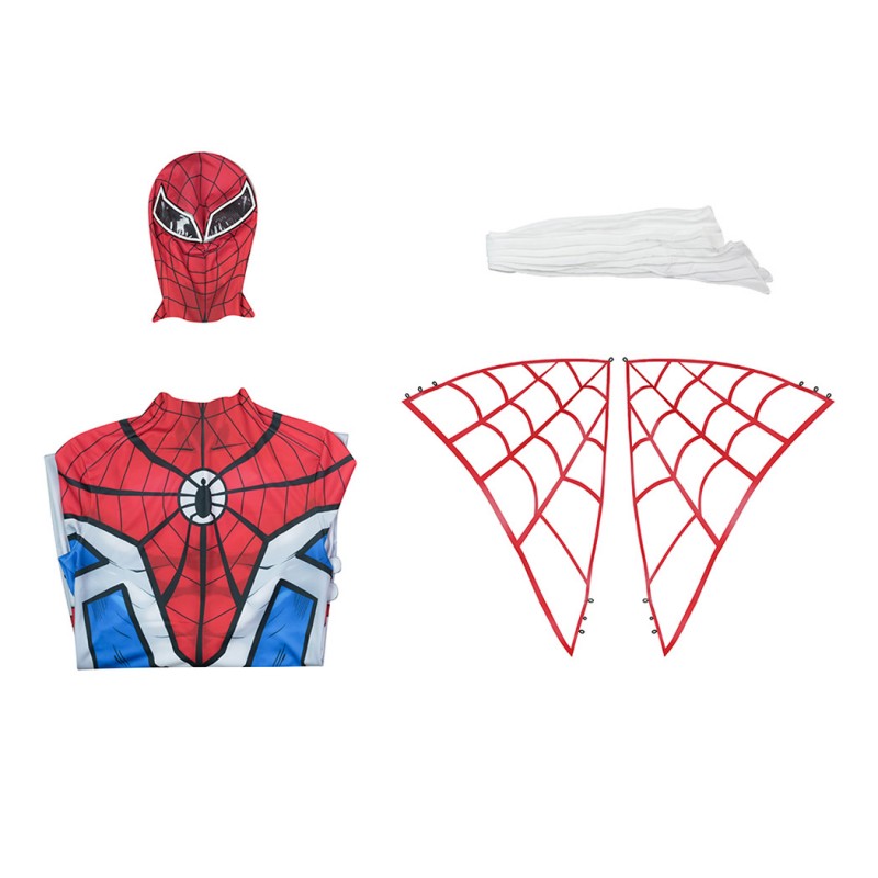 Spider-Man 1978 Jumpsuit Takuya Yamashiro Cosplay Costume Printed Suit