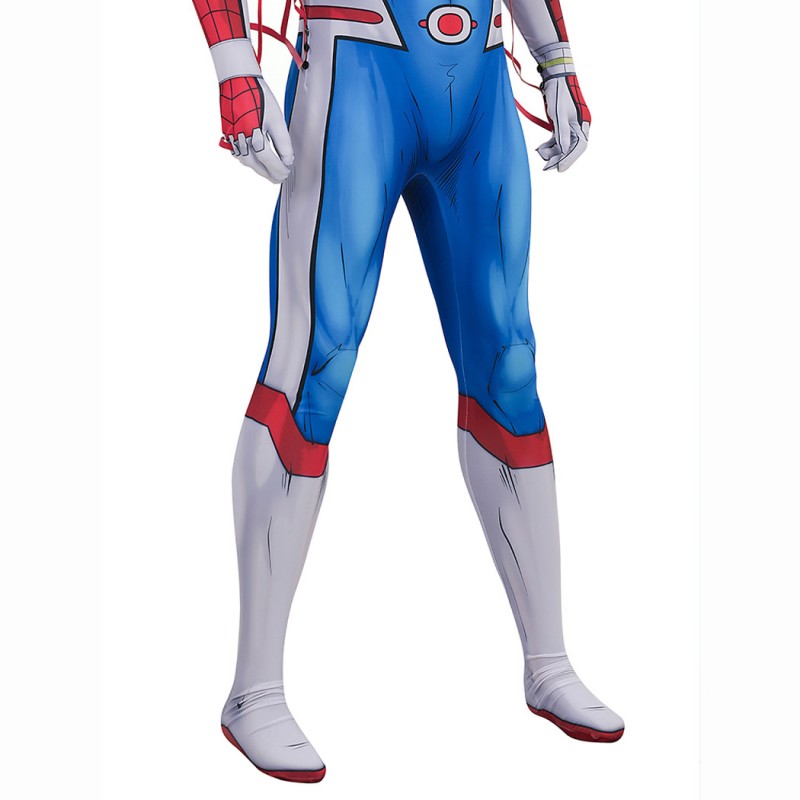 Spider-Man 1978 Jumpsuit Takuya Yamashiro Cosplay Costume Printed Suit