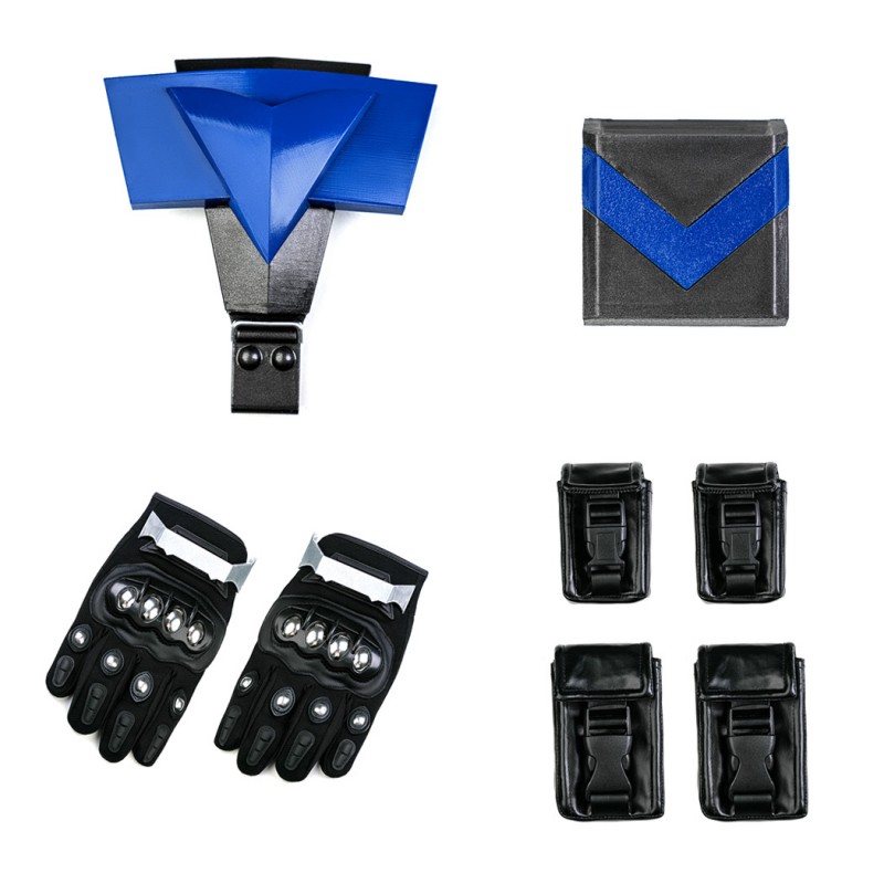 Dick Grayson Costume Bat Knight Cosplay Suit