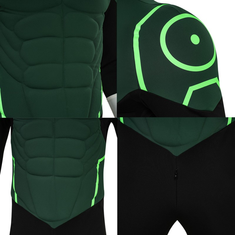 Green Lantern Costume Hal Jordan Cosplay Battle Suit