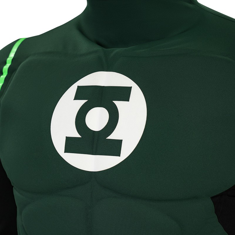 Green Lantern Costume Hal Jordan Cosplay Battle Suit