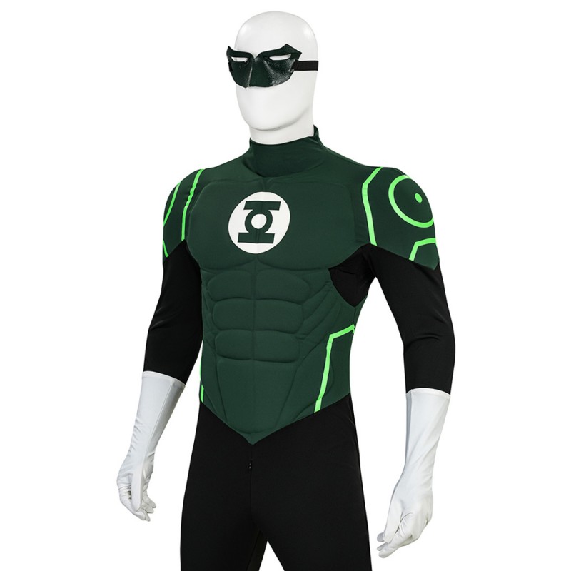 Green Lantern Costume Hal Jordan Cosplay Battle Suit
