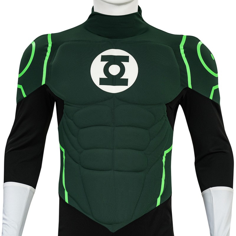 Green Lantern Costume Hal Jordan Cosplay Battle Suit