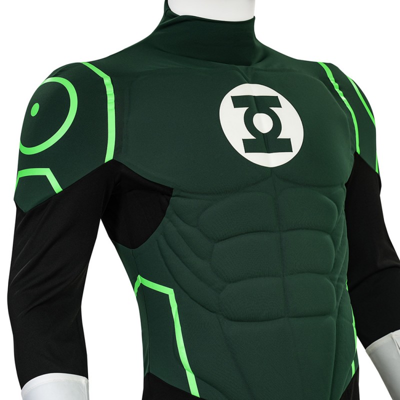 Green Lantern Costume Hal Jordan Cosplay Battle Suit
