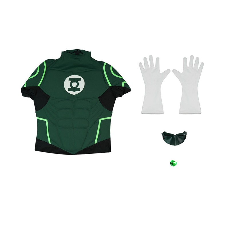Green Lantern Costume Hal Jordan Cosplay Battle Suit