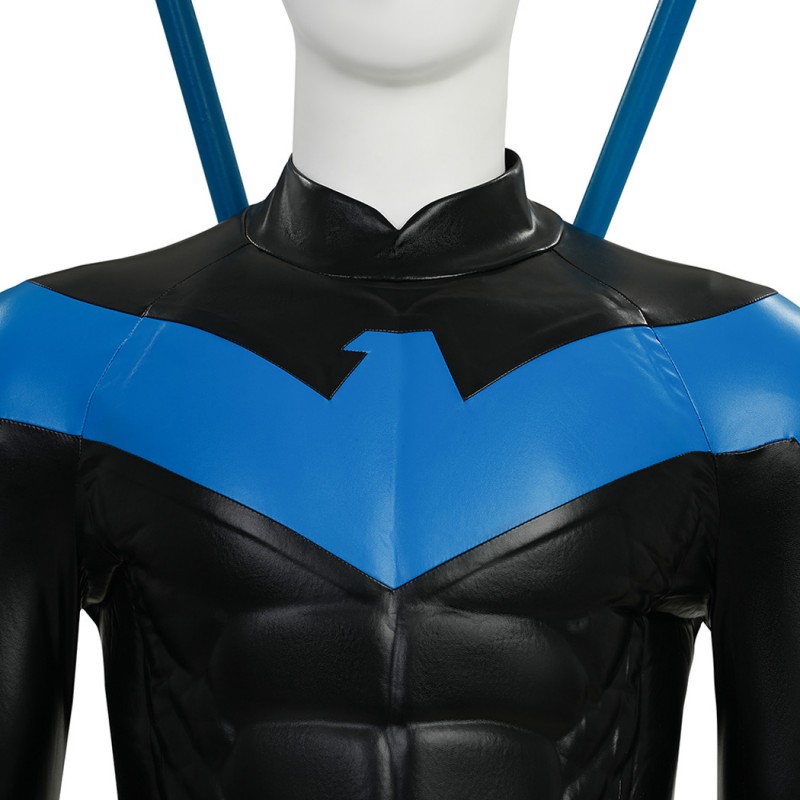 Dick Grayson Costume New 52 Cosplay Suit Red and Blue Anime Edition